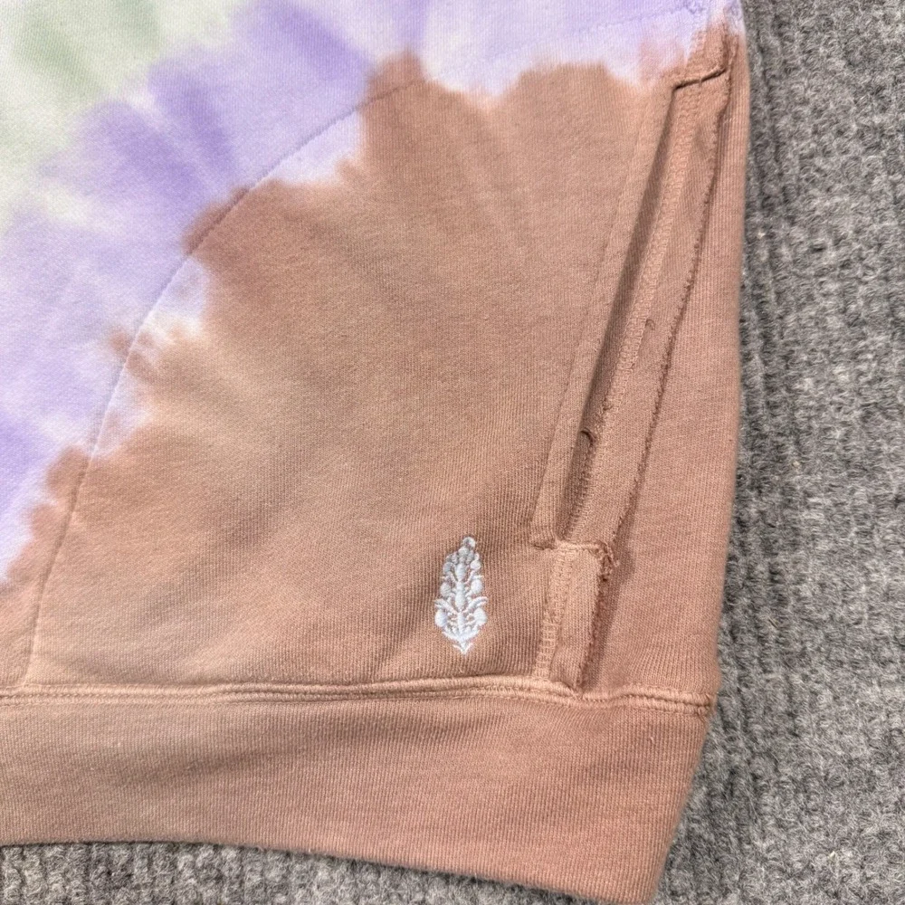 FP Movement Free People Tie Dye Sweatshirt Brown Purple Green Small